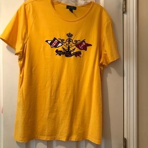 Lauren jeans co yellow/gold tee shirt